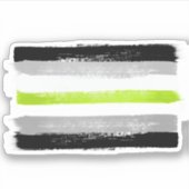 PIJNPLAATS VAN DE AGENDER STICKER (Voorkant)