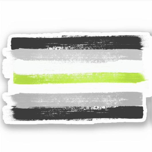 PIJNPLAATS VAN DE AGENDER STICKER (Voorkant)