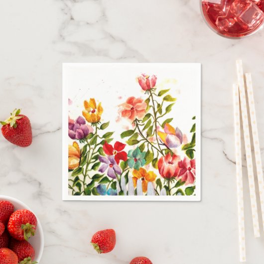 PIJNPRINTS ACHTER HET FENCE PAPIER NAPKINS SERVETTEN (Insitu)