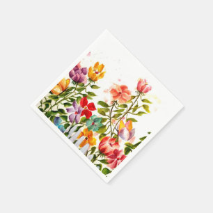 PIJNPRINTS ACHTER HET FENCE PAPIER NAPKINS SERVETTEN