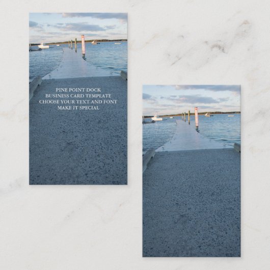 PIJNPUNTEN DOCK BUSINESS CARD TEMPLATE VISITEKAARTJE (Voorkant / Achterkant)