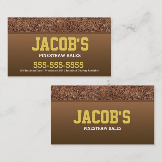 PijnrietrietVisitekaartje Visitekaartje (Voorkant / Achterkant)