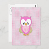 Pijnroze pols roze stipjes roze afbeelding afdrukk briefkaart (Voorkant / Achterkant)