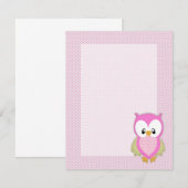 Pijnroze pols roze stipjes roze afbeelding afdrukk kaart (Voorkant / Achterkant)