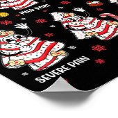 Pijnschaal Grappige Kerstboom Cake Pjs Pyjama X Poster (Hoek)