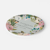 Pijnse Floral Wedding Cake Papieren Bordje (Gekanteld)