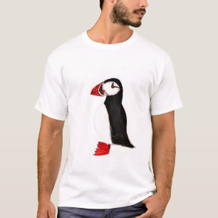 Pijnse vogel grappig Funny waterverf Arctic T-shirt