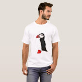 Pijnse vogel grappig Funny waterverf Arctic T-shirt (Voorkant volledig)