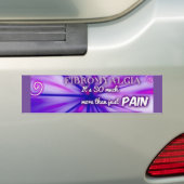 Pijnstok tegen bumper bumpersticker (Op auto)