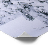 Pijnstokken met sneeuwbedekking poster (Hoek)