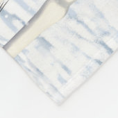 Pijnstokpaardjes in wintersneeuw fleece deken (Hoek)