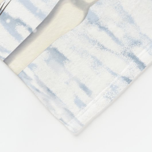 Pijnstokpaardjes in wintersneeuw fleece deken (Hoek)