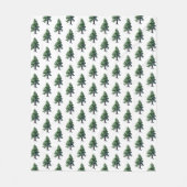 Pijnstructuur met sneeuwschilderende Waterverf Fleece Deken (Voorkant)