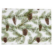 Pijntakken en -keien Kerstmis, nieuwjaar Groot Cadeauzakje (Achterkant)