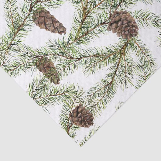 Pijntakken en -keien Kerstmis, nieuwjaar Tissuepapier (Detail)