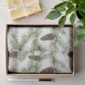 Pijntakken en -keien Kerstmis, nieuwjaar Tissuepapier (Geschenk)