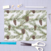 Pijntakken en -keien Kerstmis, nieuwjaar Tissuepapier (Craft)