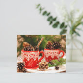 Pijntjes in koffiekopjes briefkaart (Staand voorkant)