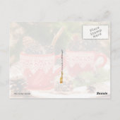 Pijntjes in koffiekopjes briefkaart (Achterkant)