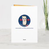 Pijntoon op  papier - Kerstmis Kaart (Achterkant)