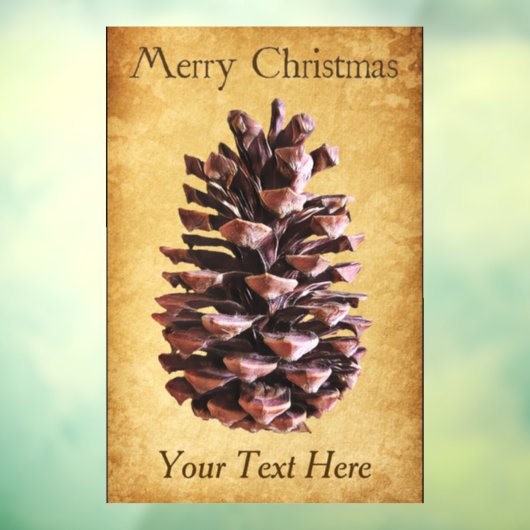 Pijntoon op papier - Kerstmis Raamsticker (Vel 3)