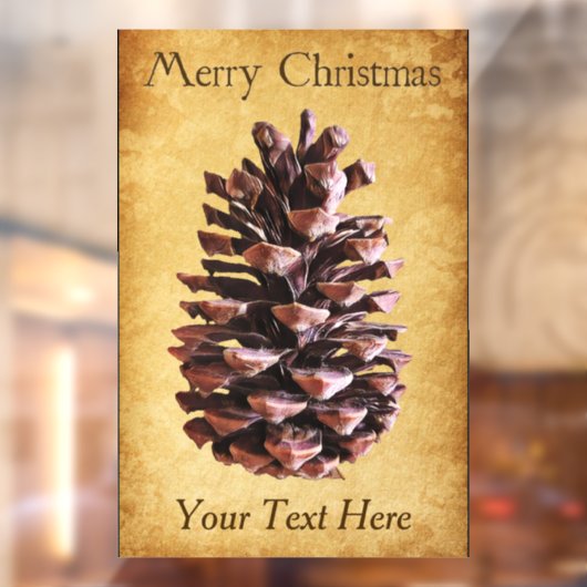 Pijntoon op  papier - Kerstmis Raamsticker (Vel 2)