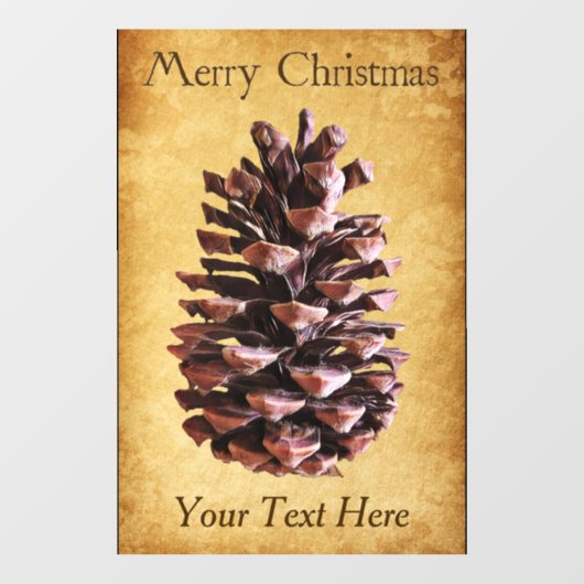 Pijntoon op  papier - Kerstmis Raamsticker (Vel)