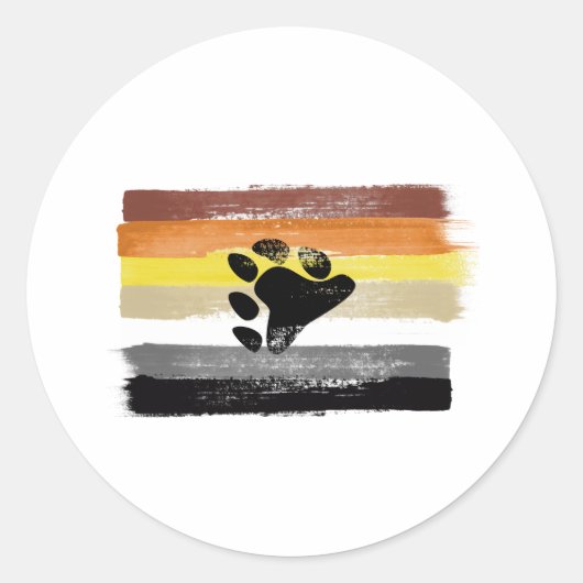 PIJNVLAG EN SYMBOOL VAN BEER RONDE STICKER (Voorkant)
