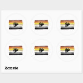 PIJNVLAG EN SYMBOOL VAN BEER RONDE STICKER (Vel)