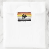 PIJNVLAG EN SYMBOOL VAN BEER RONDE STICKER (Tas)