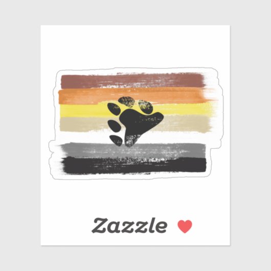 PIJNVLAG EN SYMBOOL VAN BEER STICKER (Vel)