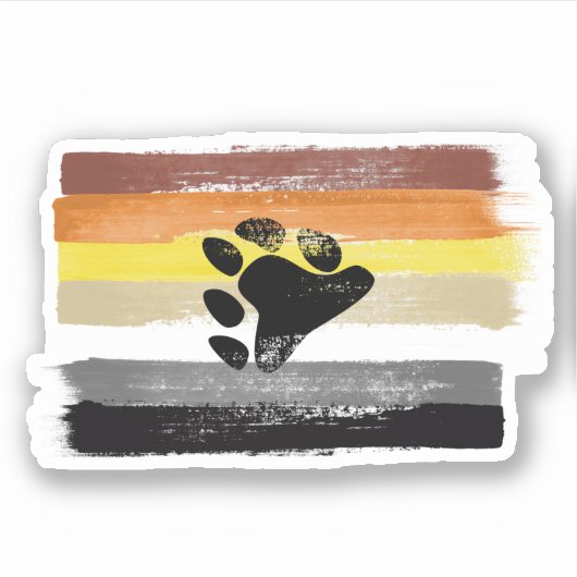 PIJNVLAG EN SYMBOOL VAN BEER STICKER (Voorkant)