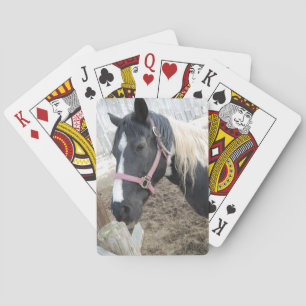 Pijnvormig paard verven speelkaarten