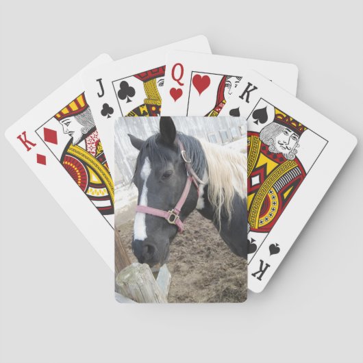 Pijnvormig paard verven speelkaarten (Achterkant)