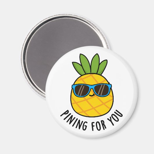 Pijnwerk voor jullie grappige anananas magneet (Voorkant / Achterkant)