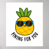 Pijnwerk voor jullie grappige anananas poster (Voorkant)