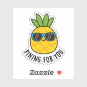 Pijnwerk voor jullie grappige anananas sticker (Vel)