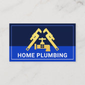 Pijp moersleutel kraan overstroming water visitekaartje (Voorkant)