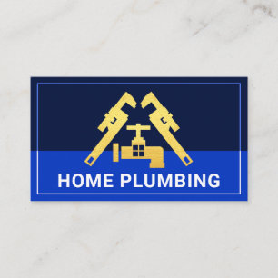 Pijp moersleutel kraan overstroming water visitekaartje