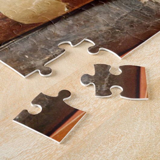 Pijp op boekenpuzzel legpuzzel (Zijkant)