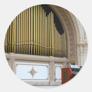 Pijp Organ Spreckels Ronde Sticker