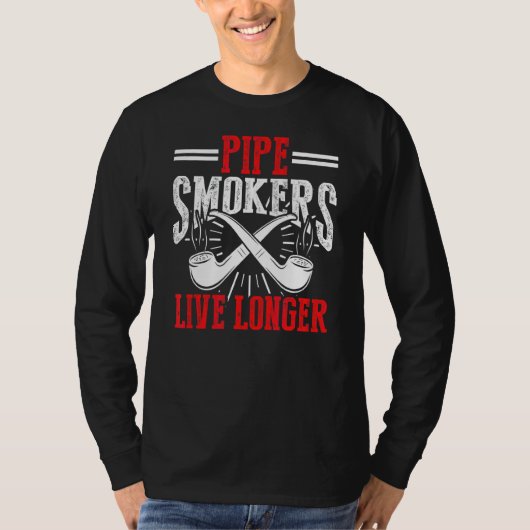 Pijp Roken Tabakspuit Sigarette Roke Cigar T-shirt (Voorkant)