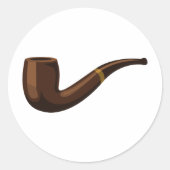 Pijp Ronde Sticker (Voorkant)