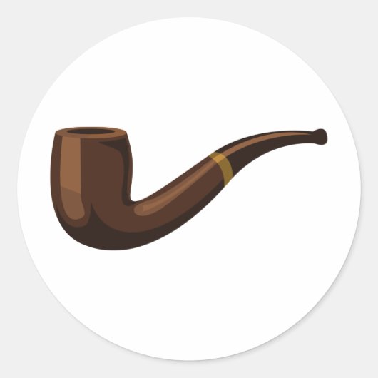 Pijp Ronde Sticker (Voorkant)