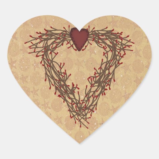 Pijpbraam Heart Wreath Sticker (Voorkant)
