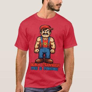 Pijpen en stoten de boze loodgieter t-shirt