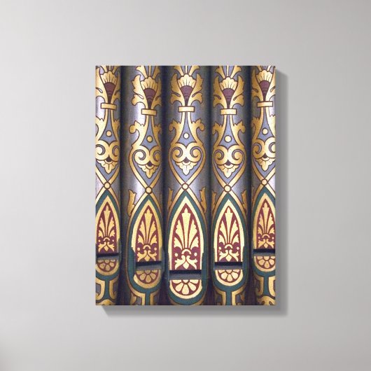 pijpen van geverfd orgaan canvas afdruk (Voorkant)