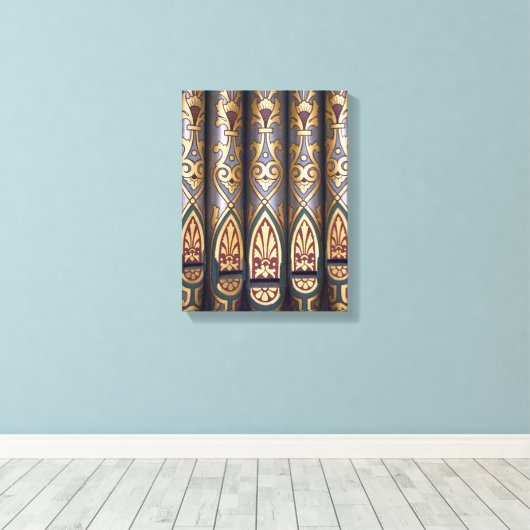 pijpen van geverfd orgaan canvas afdruk (Insitu (Houten vloer))