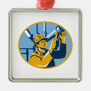 Pijpgeleider voor onderhoud van gas metalen ornament