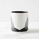 pijphond tweekleurige koffiemok (Center)